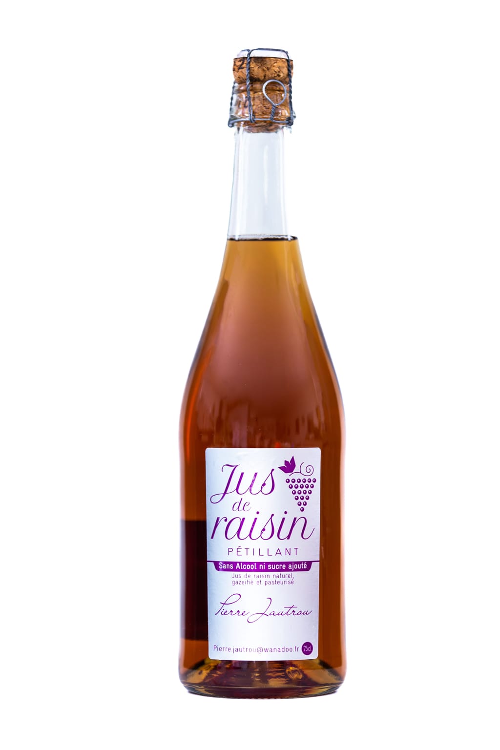 Bouteille Jus de raisin pétillant Domaine Jautrou